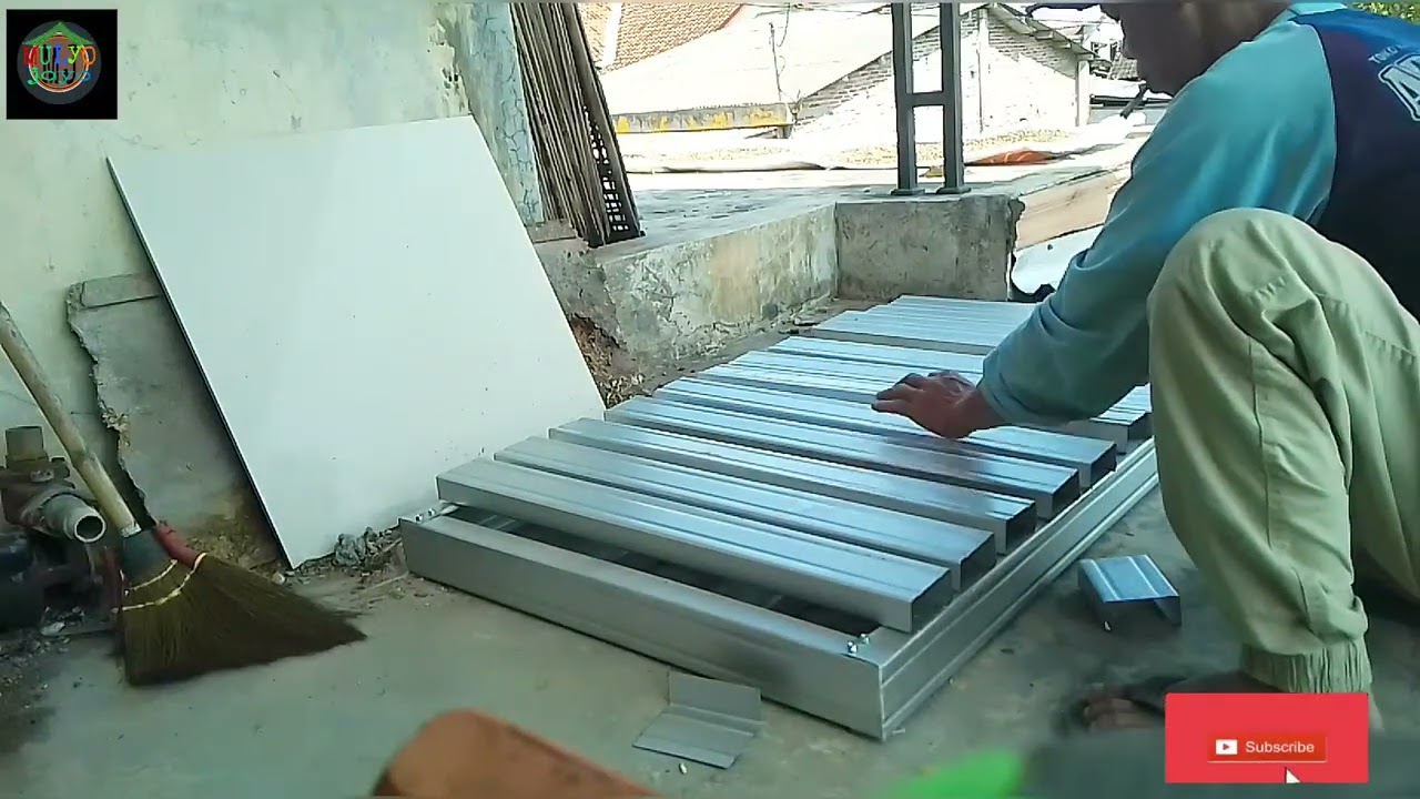 membuat tower untuk tandon air dengan baja ringan lebih murah hemat dan kuat