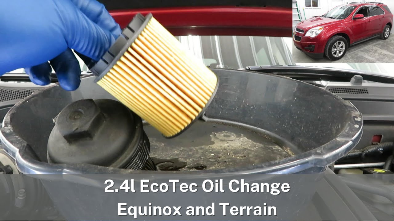 Quick and Simple Oil Change for a 2010-2017 Chevrolet Equinox and GMC Terrain 2.4L EcoTec 4 Cylinder