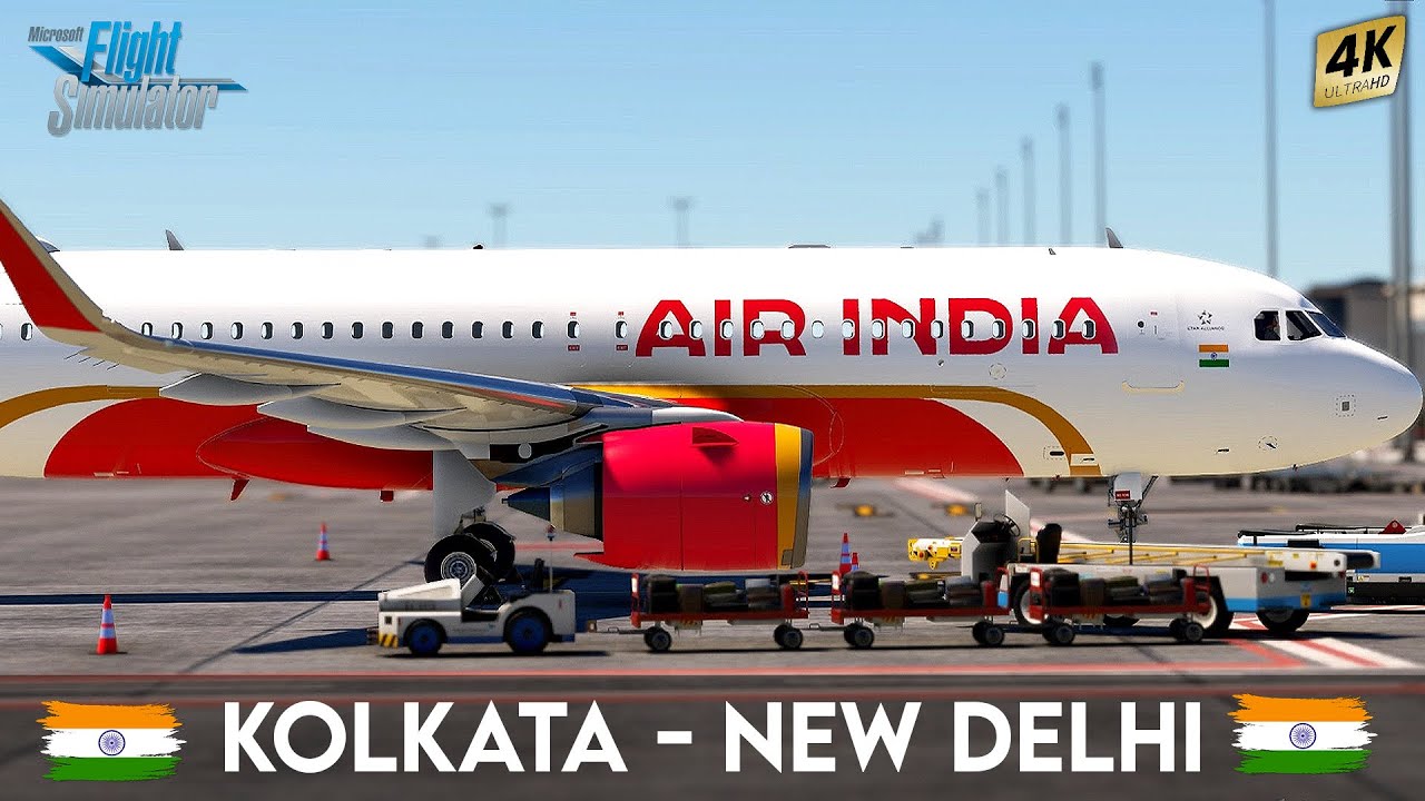 Kolkata to New Delhi: Air India’s Scenic Route | Microsoft Flight Simulator 2020 | The Game Flix