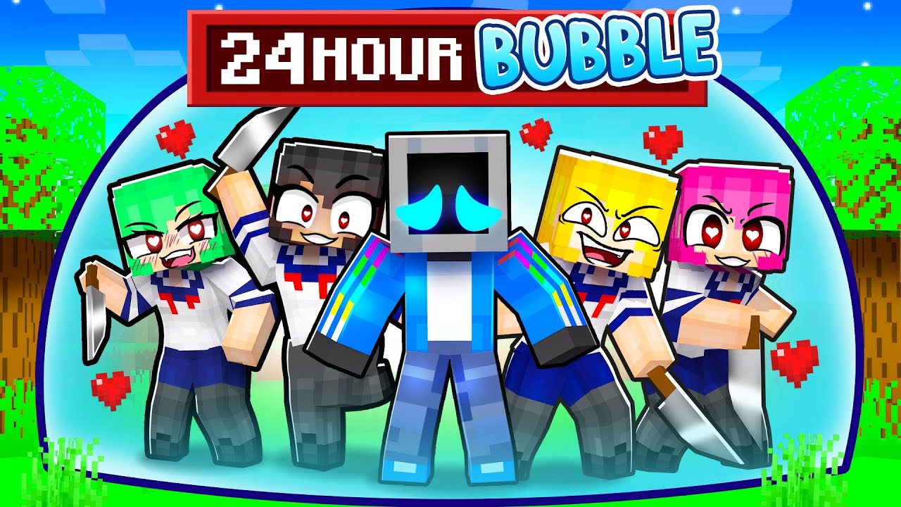 Locked in ONE YANDERE BUBBLE in Minecraft!