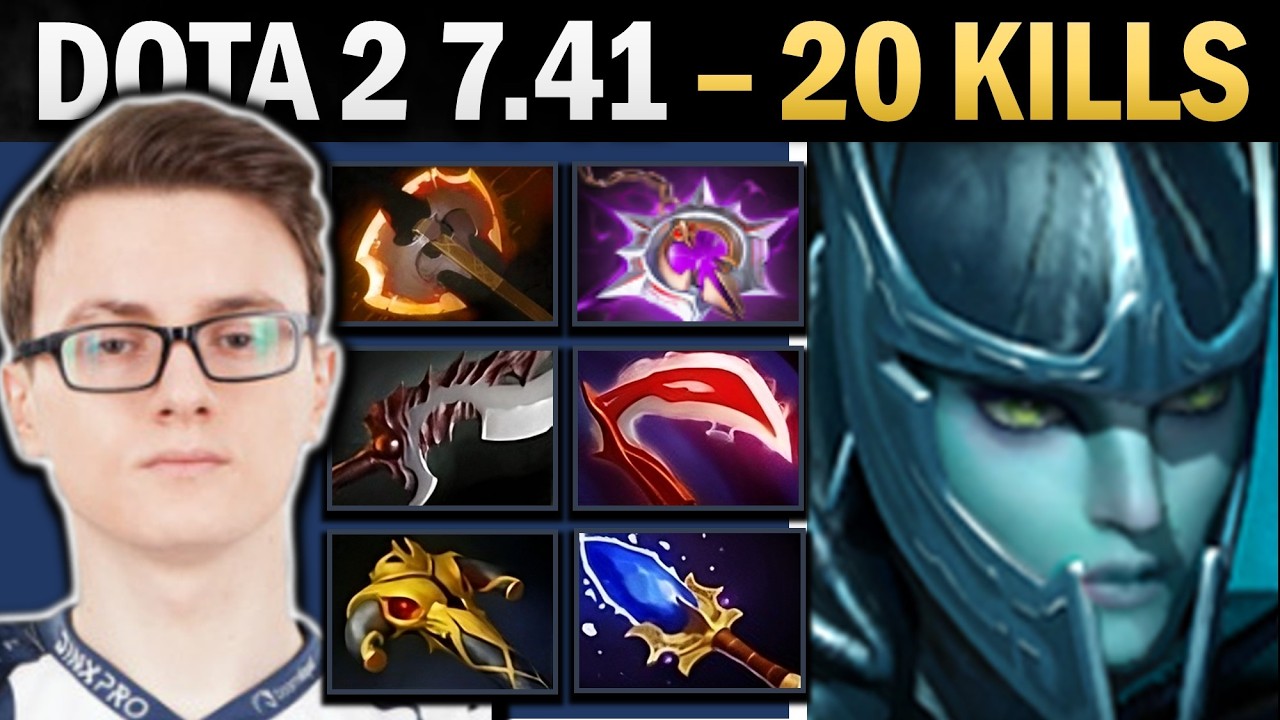 Phantom Assassin Dota 2 7.41 with 20 Kills and Blade - Dota Gameplay