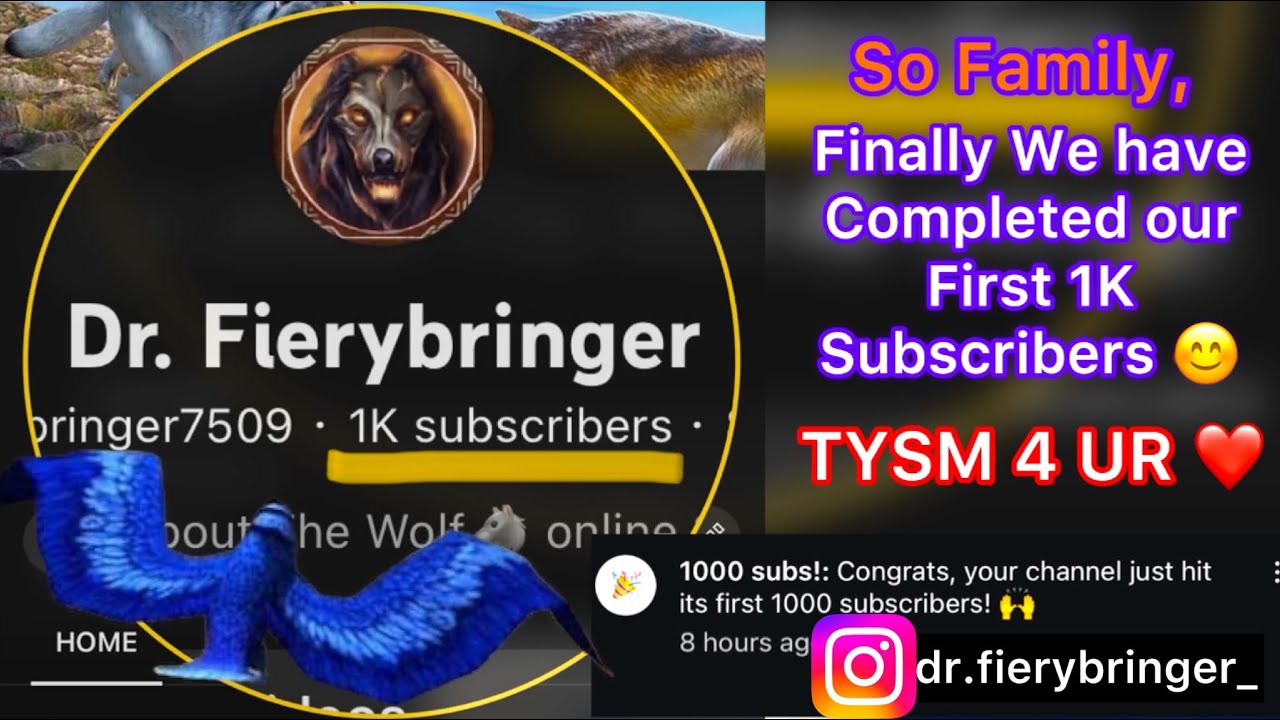 The Wolf-  || 1K Subs Completes|| Blue Champion || Max Gems || Won Comp. 🐺