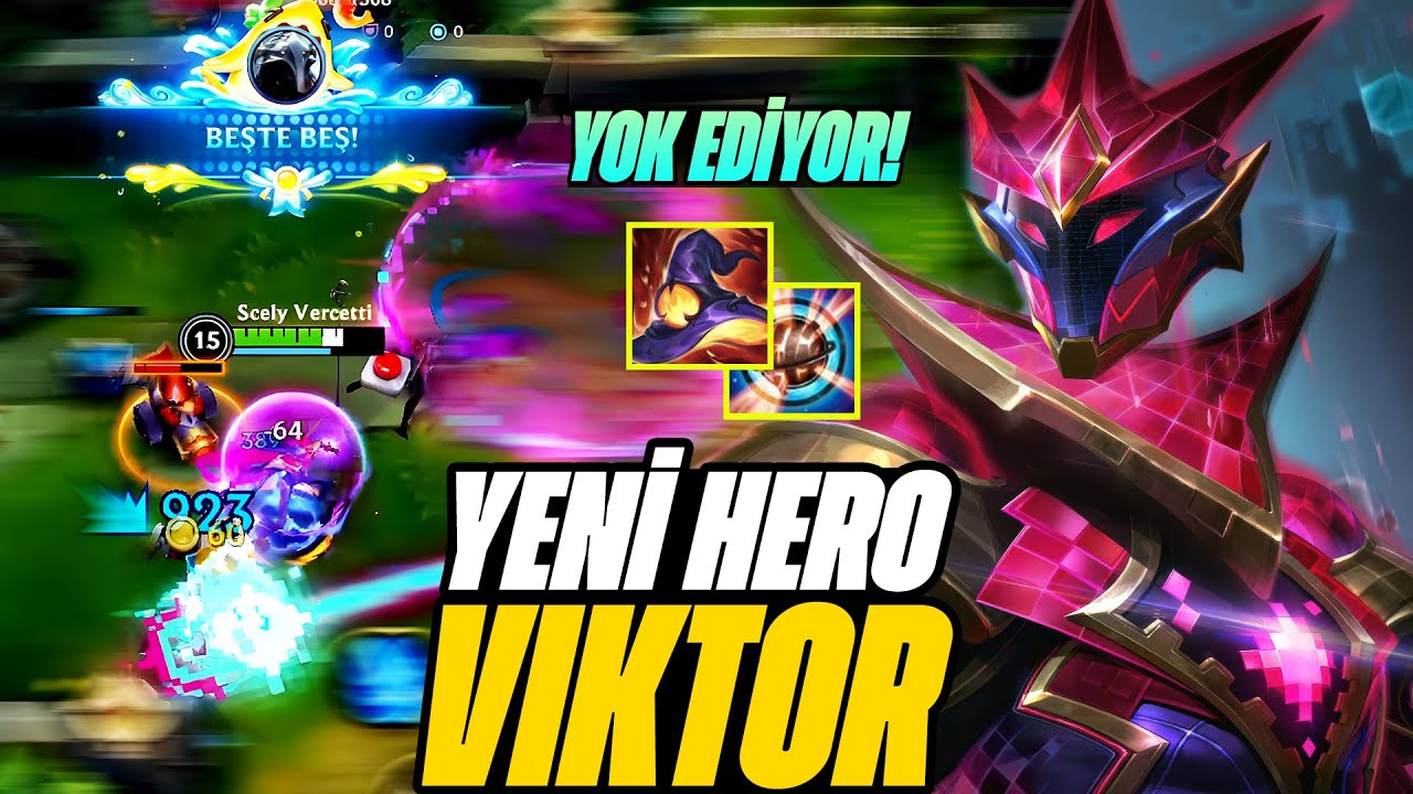 Wild Rift Viktor Pentakill! Yeni Hero ile Rakipleri Yok Ettim!