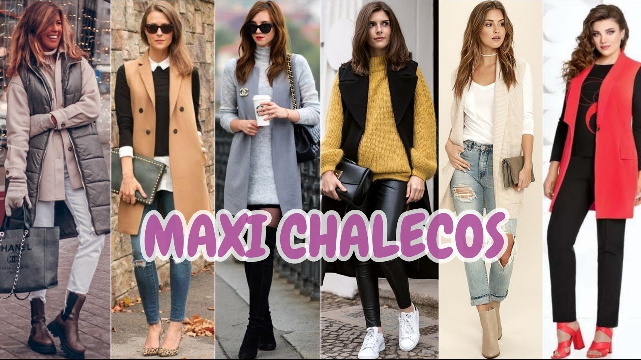 BELLISIMOS Y MODERNOS LOOKS CON MAXI CHALECOS PARA TODA OCASIÓN 🤩🦺💖