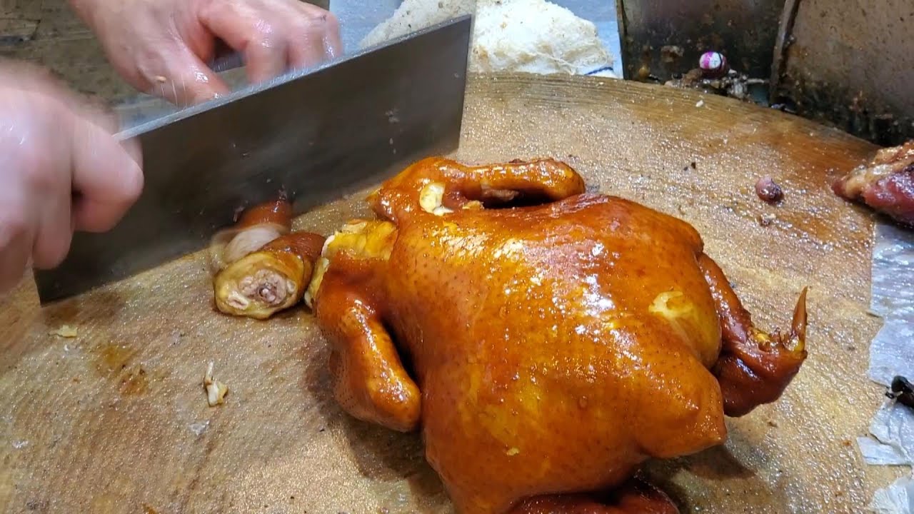 上海街超級快刀手肥師傅，斬料速度所向披靡， 1分鐘斬隻雞卓卓有餘，Super Fast chopping Roasted Pig Goose Duck Chicken BBQPork#Hongkong