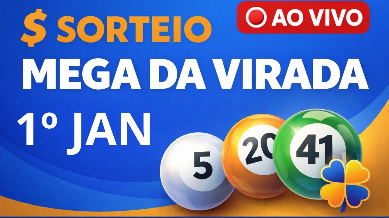 SORTEIO DA MEGA DA VIRADA 2025 🔴 AO VIVO: | CAIXA LOTERIA AO VIVO 💰🍀 PR&Ecirc;MIO DE R$ 1,09 BILH&Atilde;O