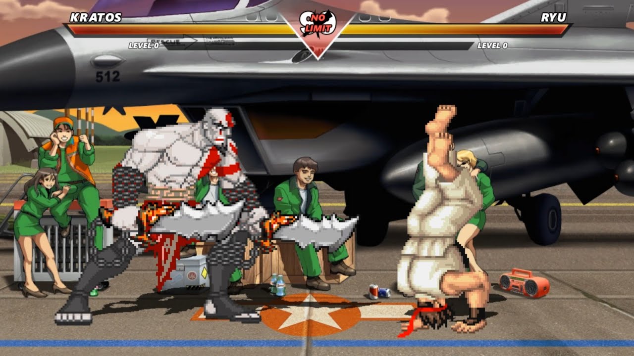 KRATOS vs RYU   - The most epic fight ever made !