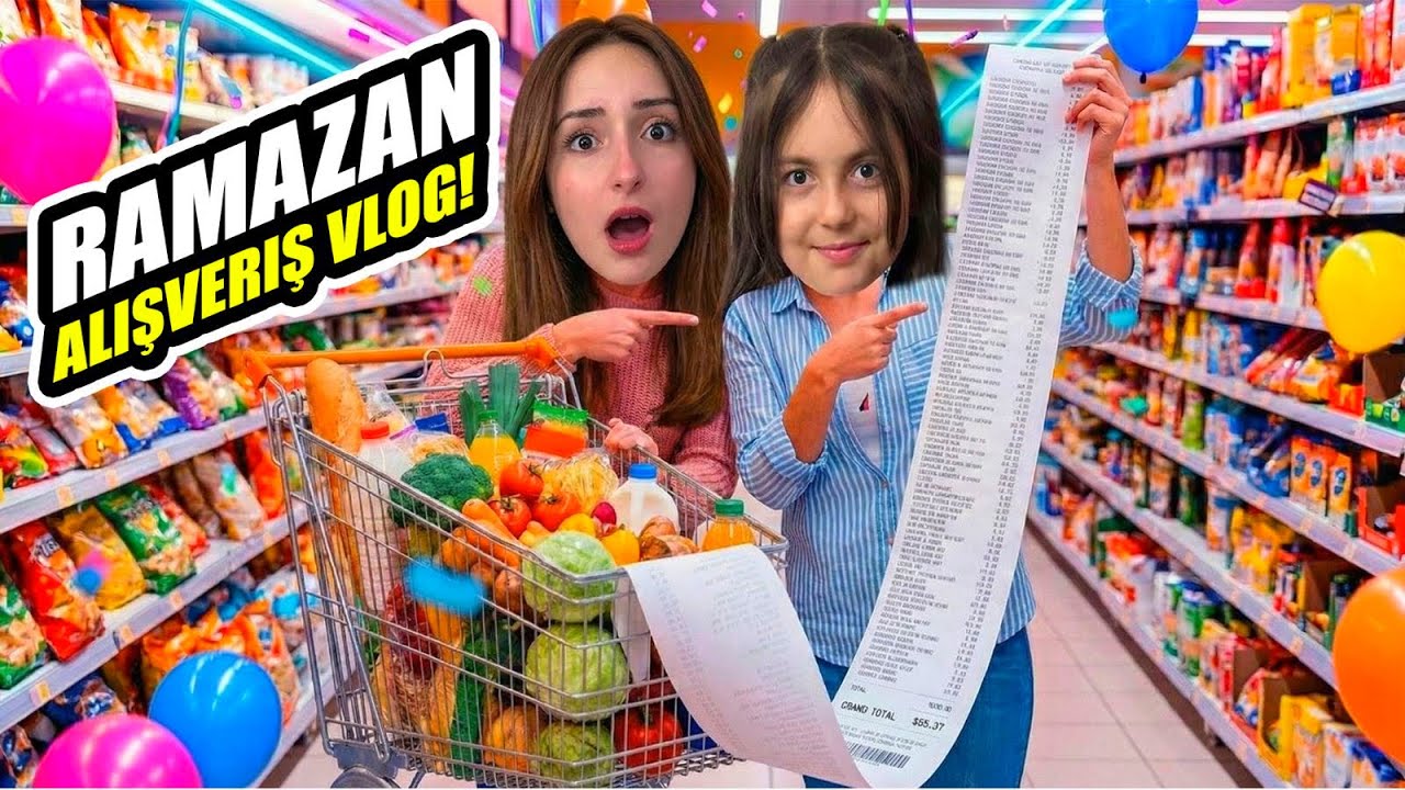 DEV RAMAZAN MARKET ALIŞVERİŞİ !! NELER ALDIK ?! HİRANUR & ZEYNEP 