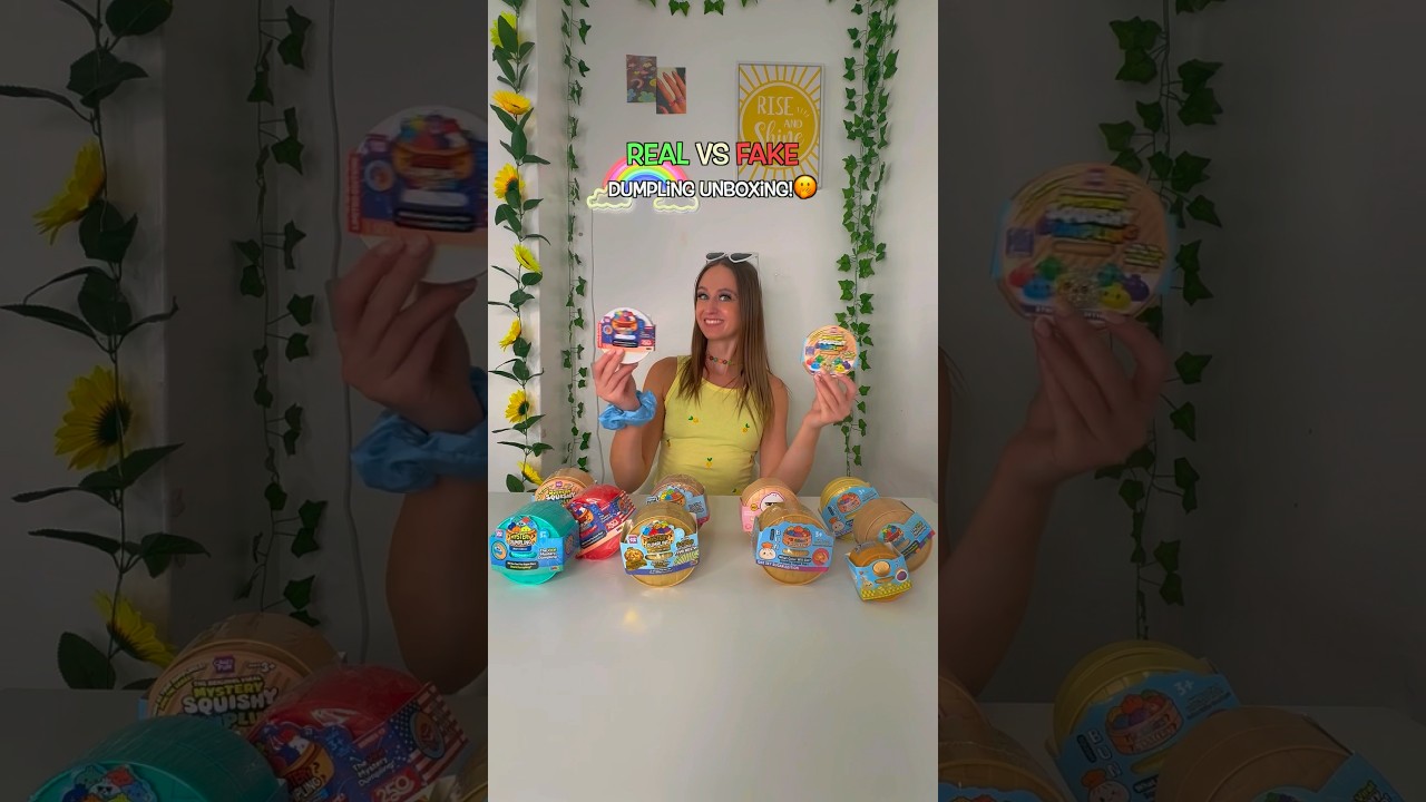 [ASMR] UNBOXING REAL✅ VS FAKE❌ MYSTERY DUMPLINGS!!🫢⁉️ (OUR RAREST FIND YET?!😭💎) #shorts #dumplings