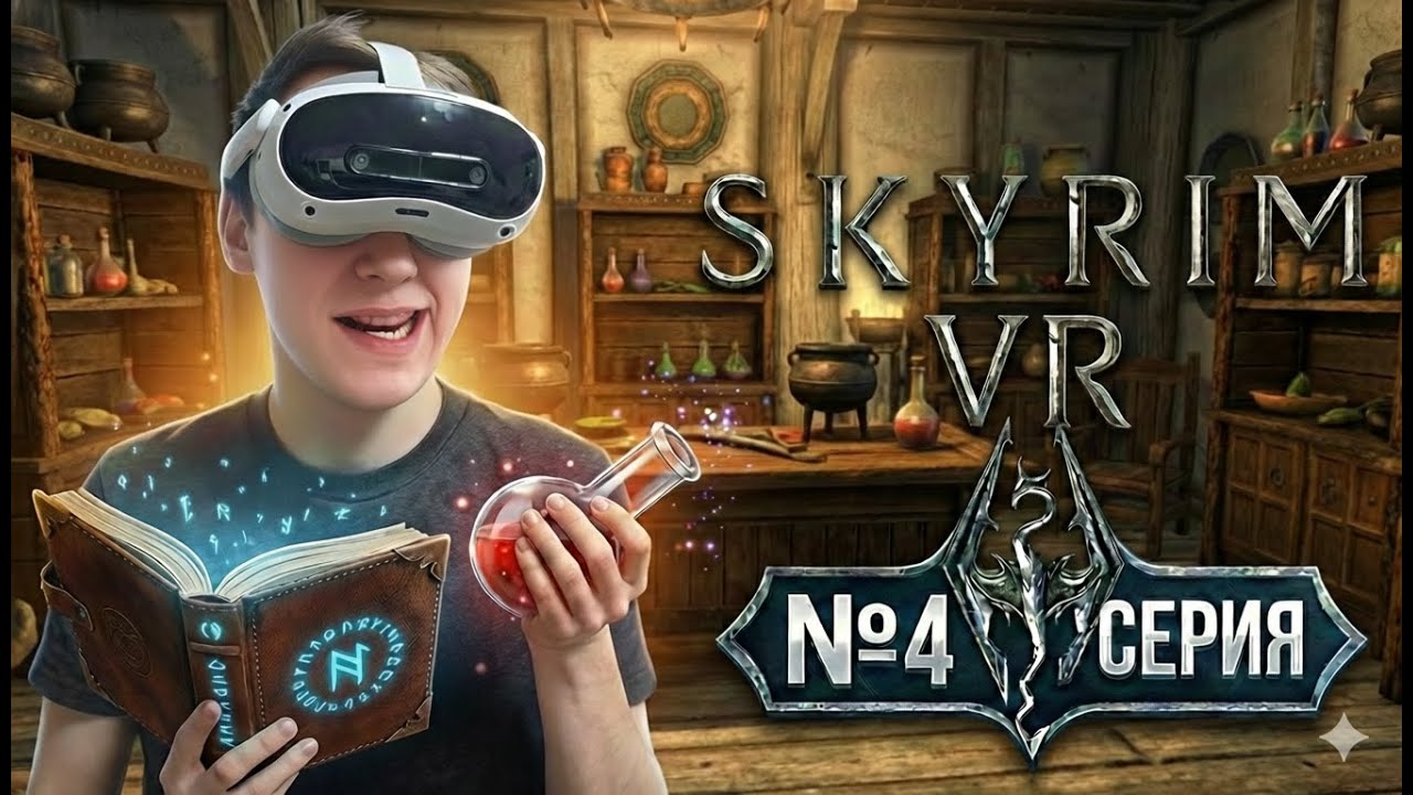 ЭТО ЗЕЛЬЕ ПРОСТО ИМБА! 💀 Подготовка к походу за скрижалью в Skyrim VR №4