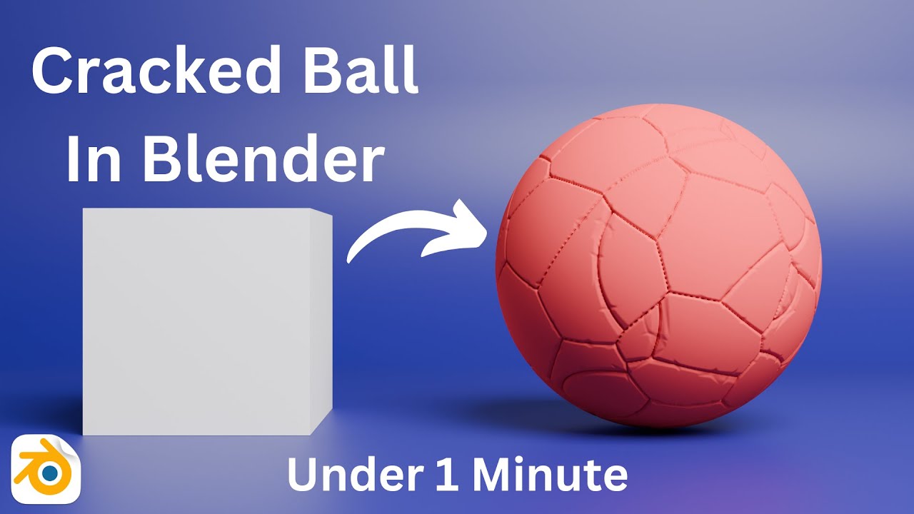 Create a Cracked Ball in Blender!