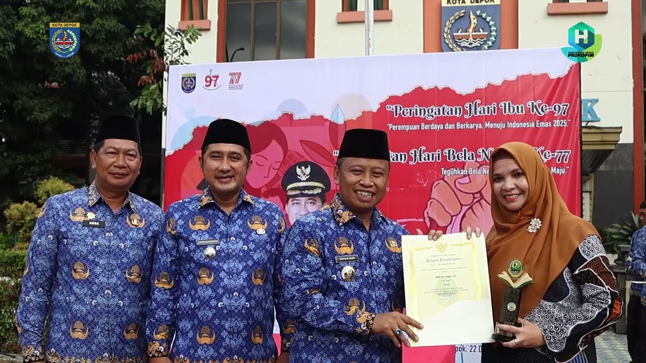 Wali Kota Depok Menjadi Inspektur  Upacara Dalam Peringatan Hari Ibu dan Bela Negara.