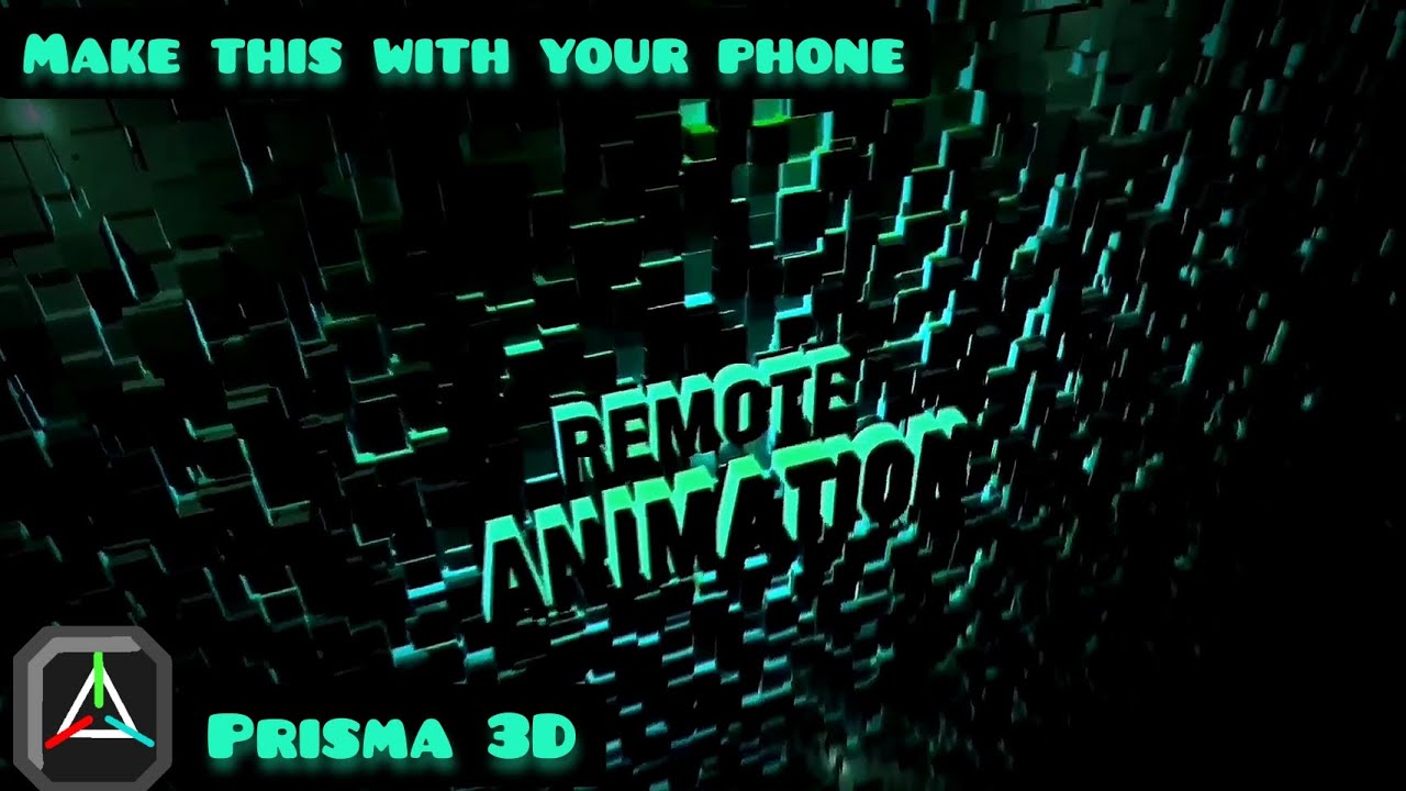 Making a YouTube Intro.. Using my Phone [Prisma 3D]