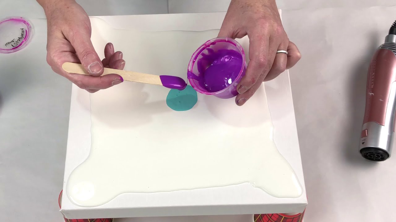 #151 🌺BEST BLOOM EVER!! WITH A HAIRDRYER🌺 Acrylic pouring fluid art