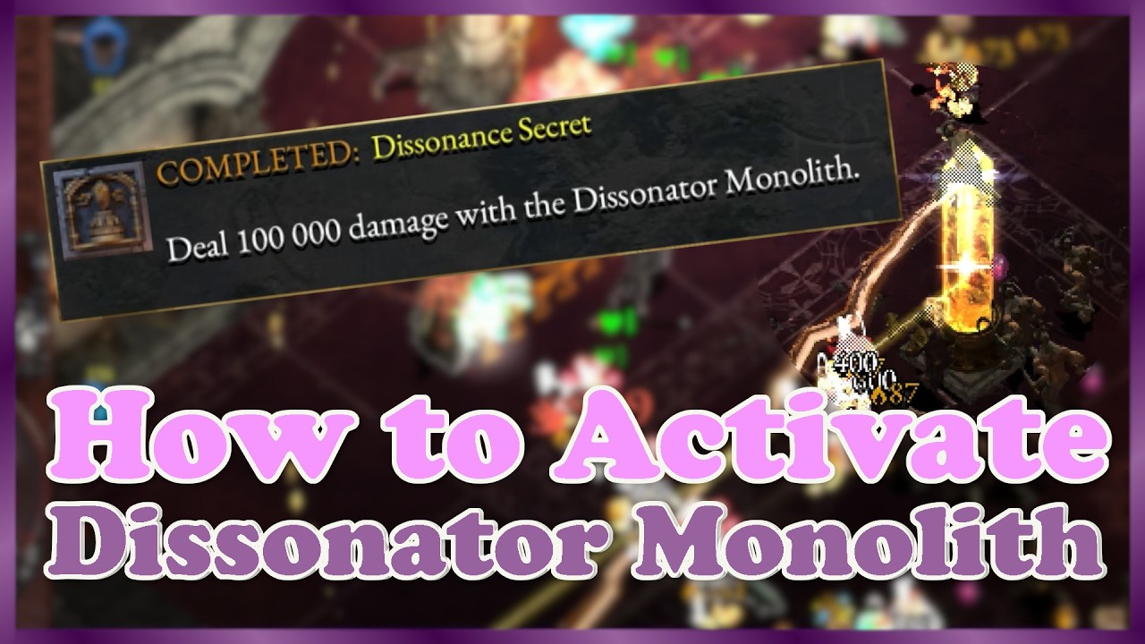 How to Activate the Dissonator Monolith | Halls of Torment