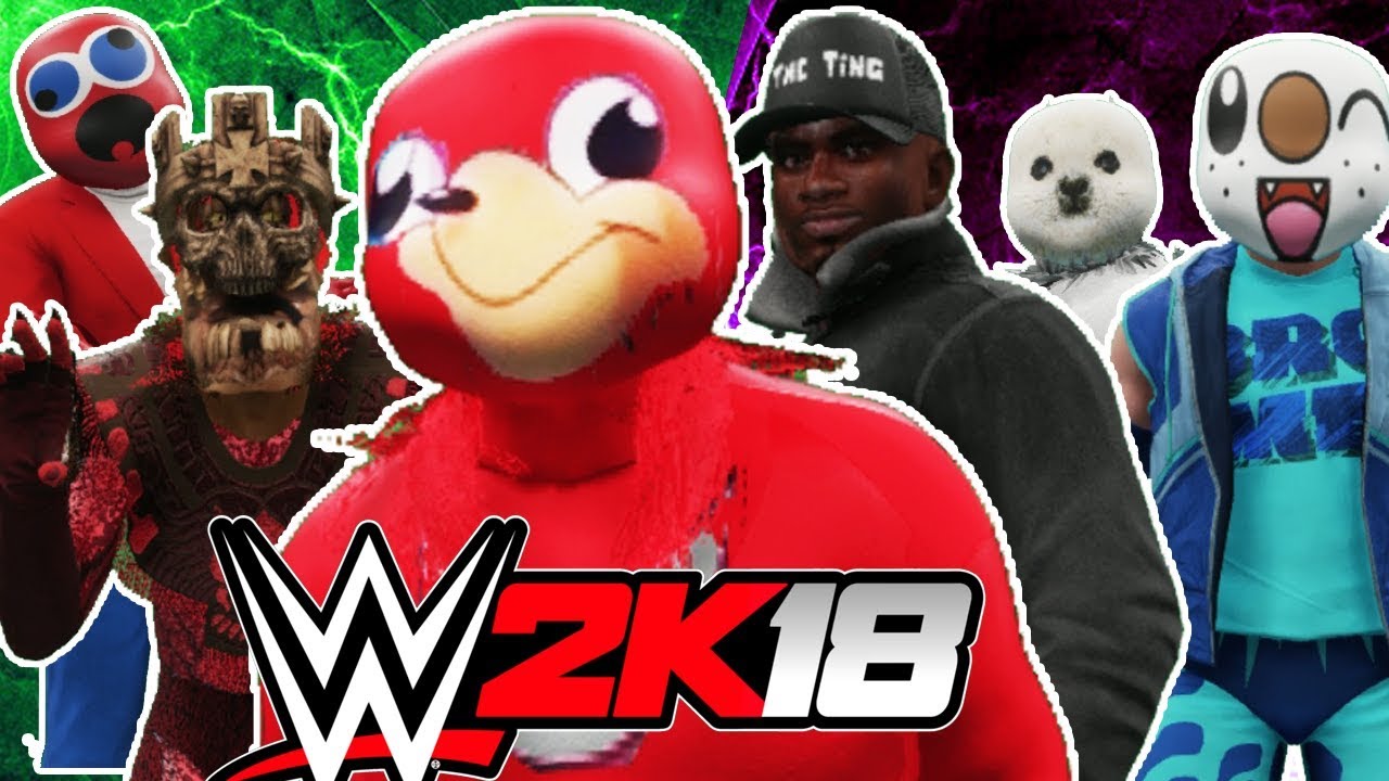 Ugandan Knuckles vs. Big Shaq vs. Oshawyatt vs. Crazy Sauce vs Sealboy303 vs. Raptor King | WWE 2K18