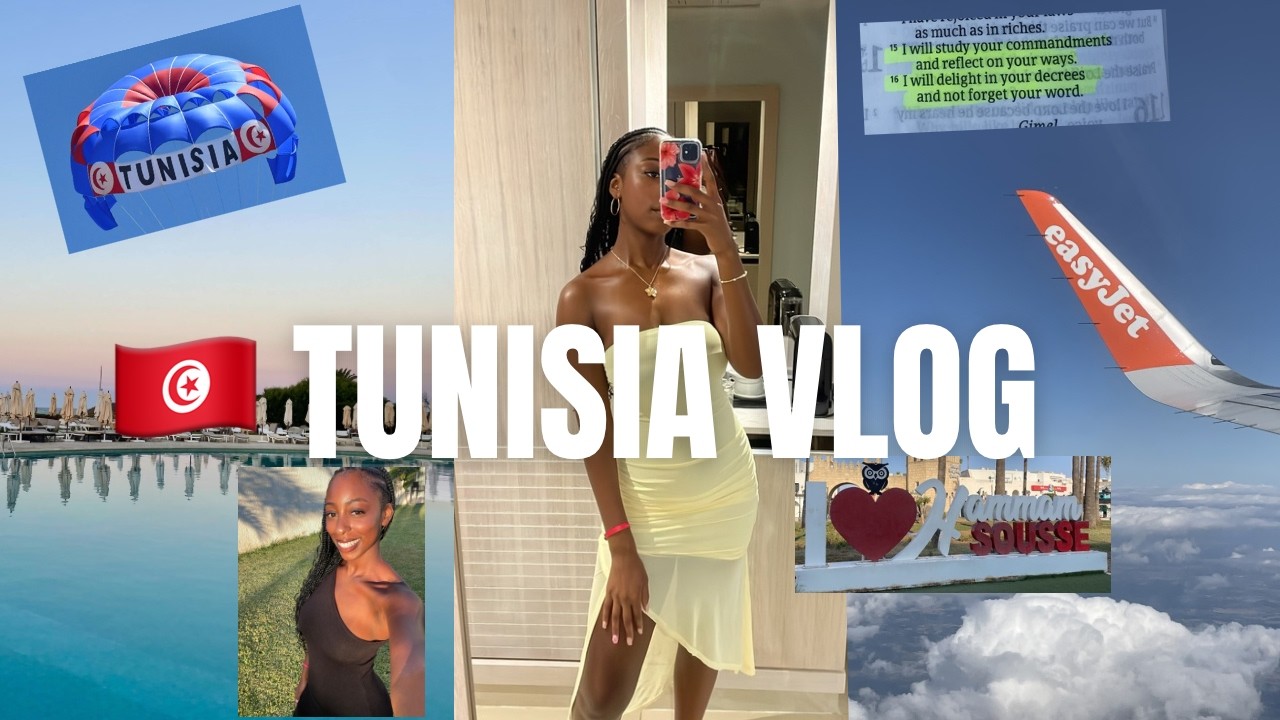 TUNISIA TRAVEL VLOG: travel, hotel, beach + shopping