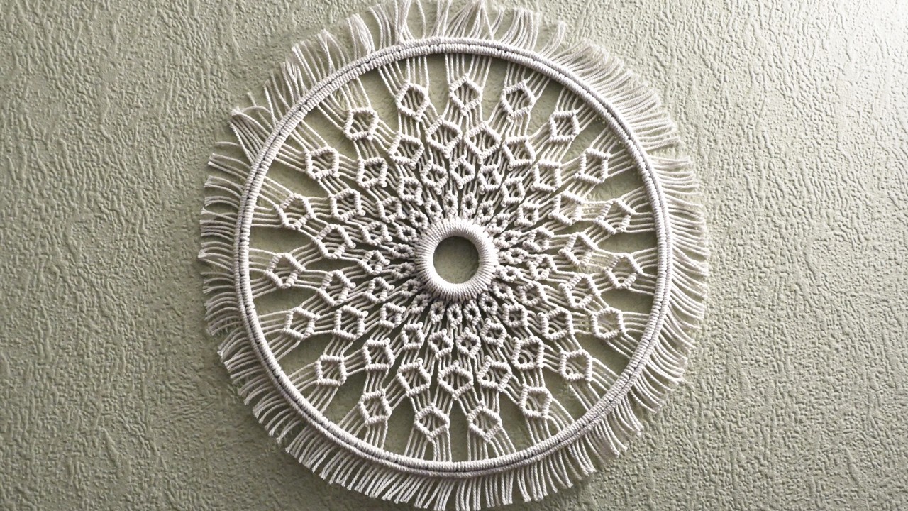 Macrame Circle Tutorial - Round Wall Hanging NEW Pattern 2025