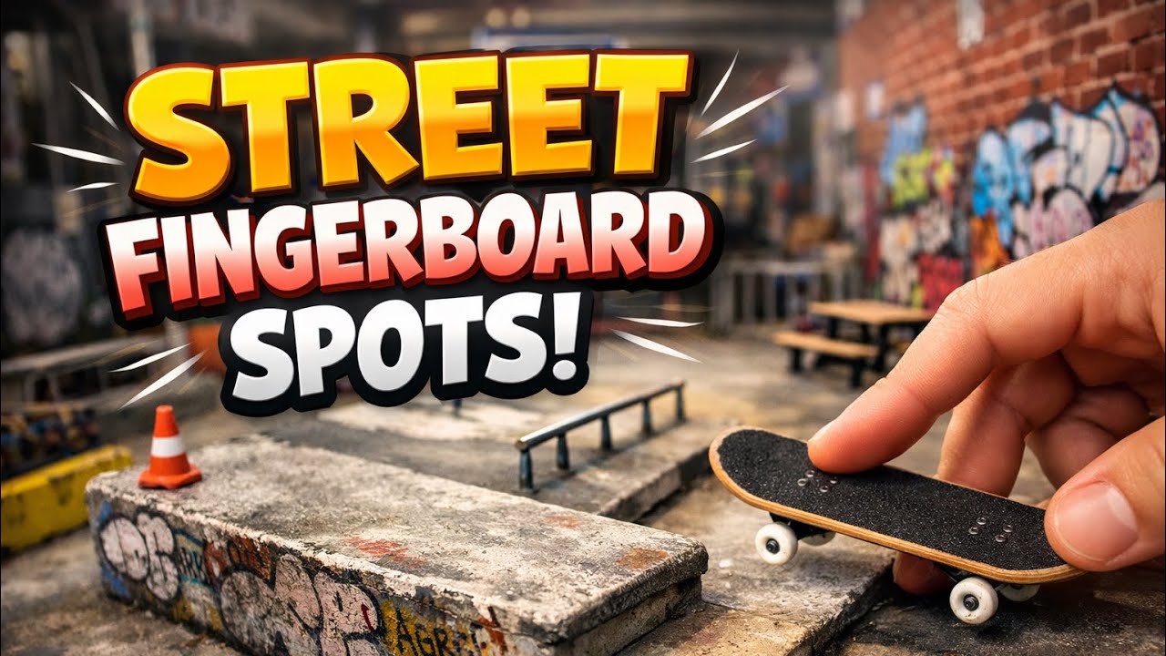 Street fingerboard spots #skateboardvibes 