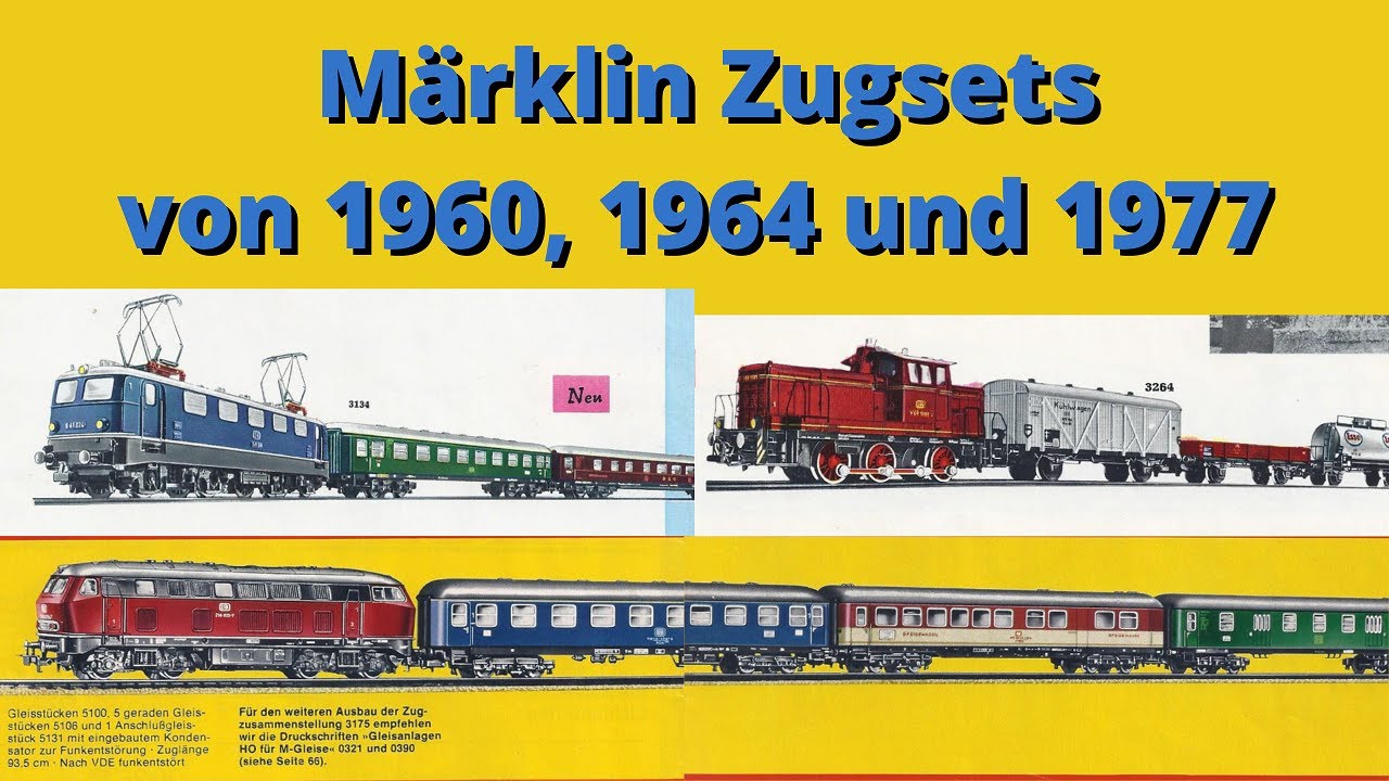 3 Märklin Zugsets von 1960, 1964 und 1977