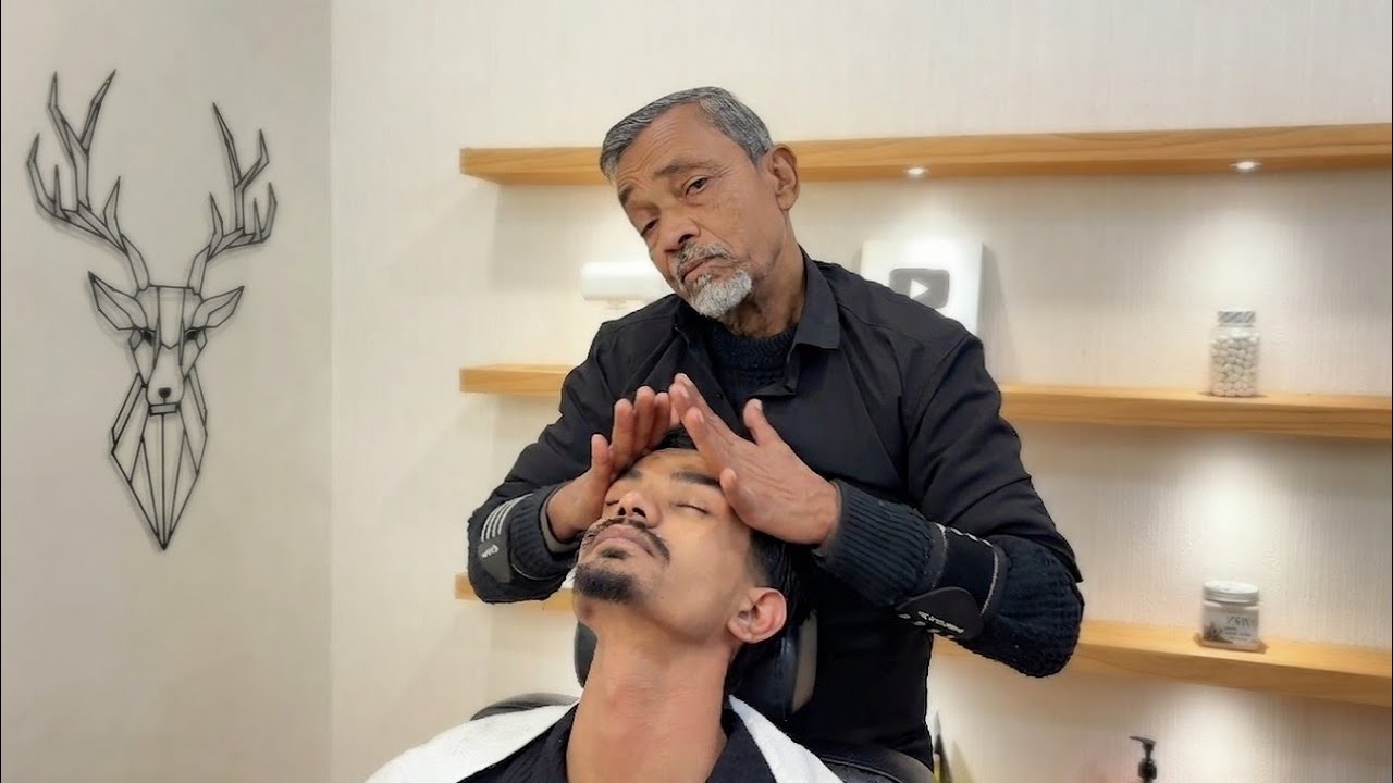 Waris Barber💲5 Head Massage & Face Cleaning💆🏻&zwj;♂️ | Relaxing Experience✨| Indian asmr massage 