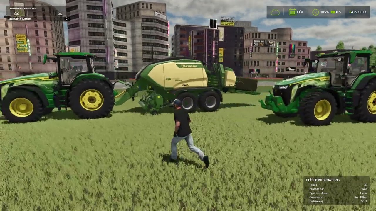 FS 25 : Outil Göweil G4010 Q Profi + Tracteur John Deere 8R eAutoPowr (patch 1.7)