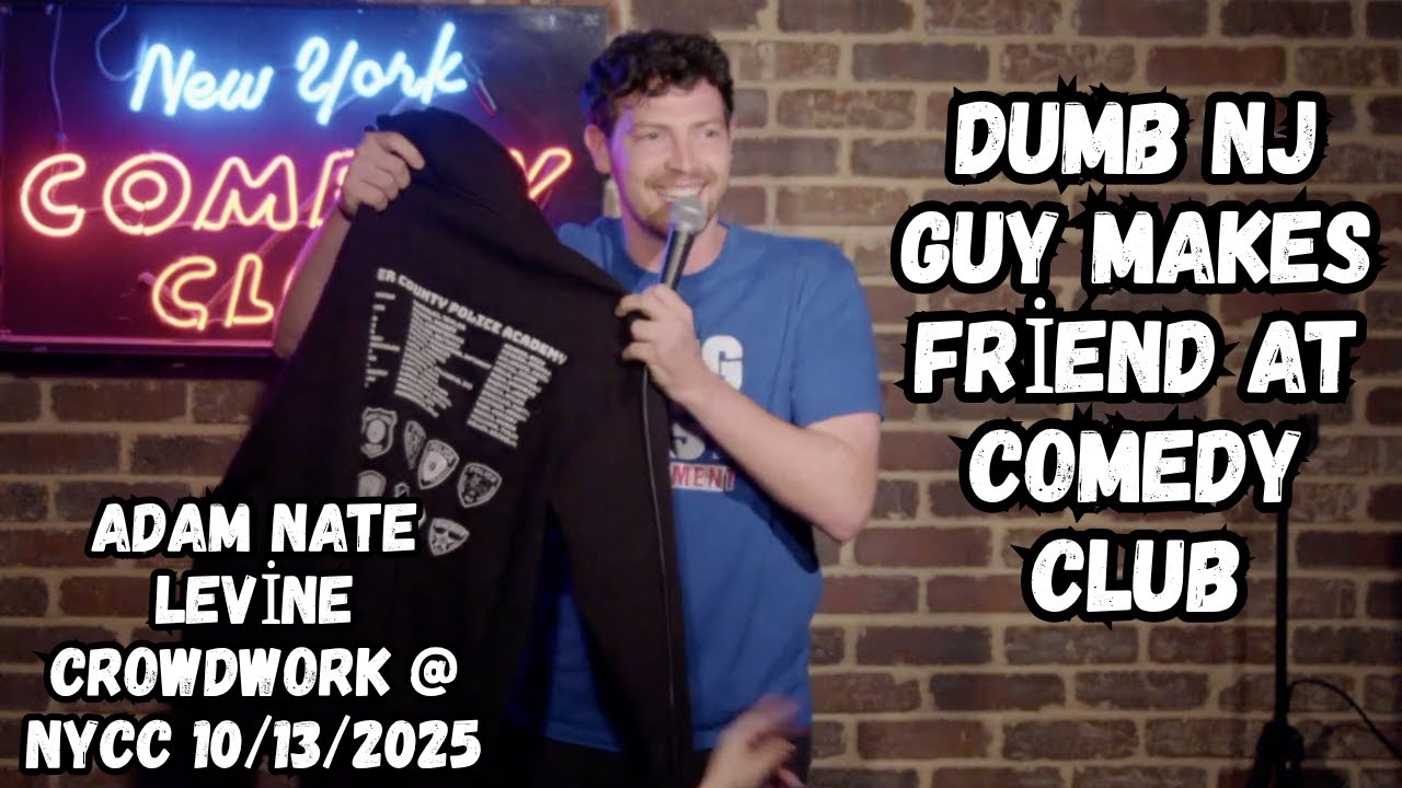 New Jersey Dumb Guy at Comedy Show Makes Friend on Columbus Day | Adam Nate Levine: Crowd Work Set