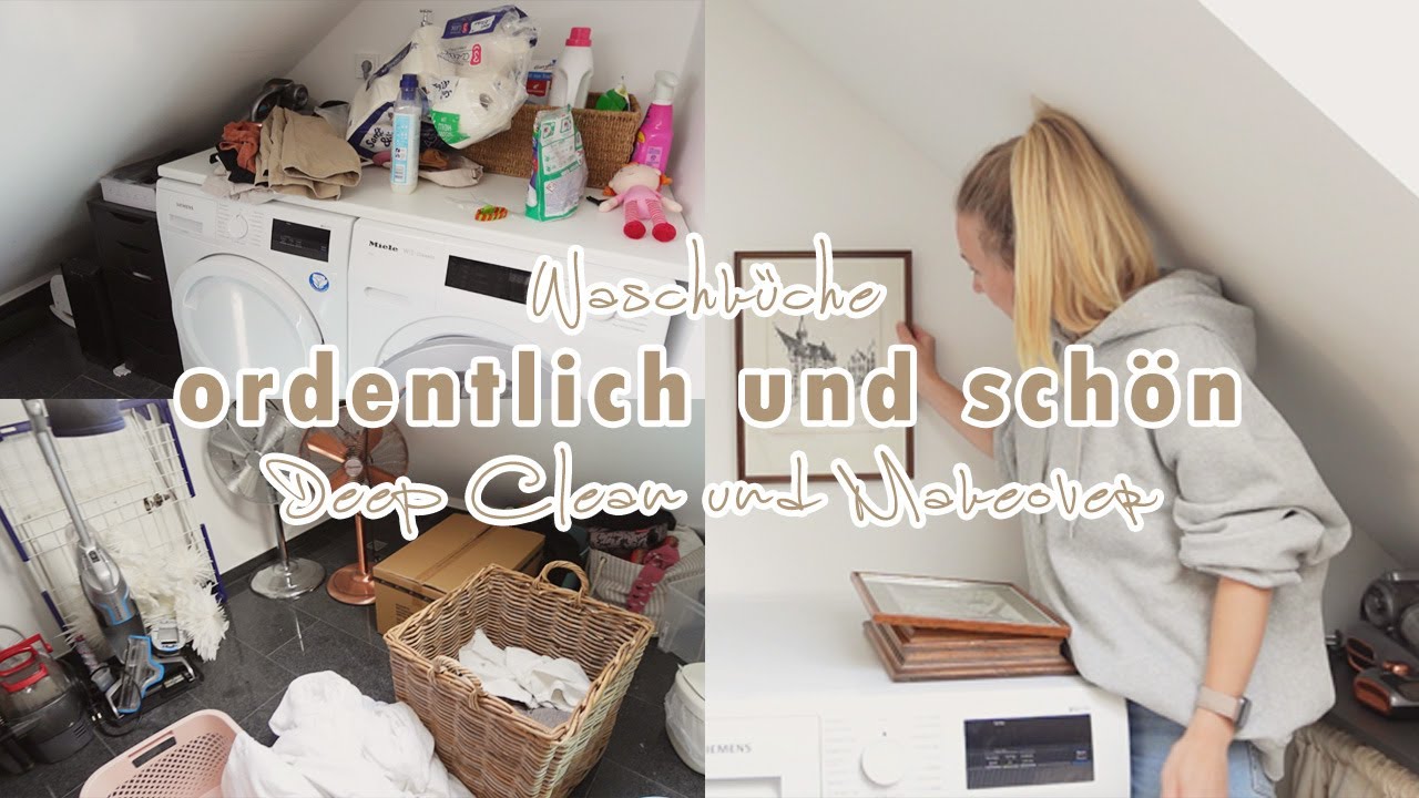 Großputz in der Waschküche! 💪🧼 | Dachschräge clever nutzen & Makeover für wenig Geld