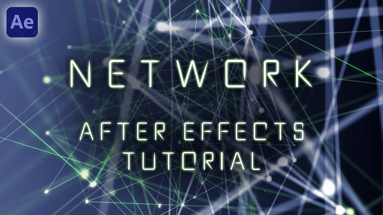 Точки и линии / Связанная сеть — Учебное пособие по After Effects