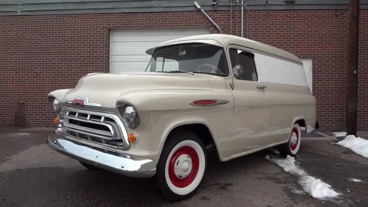 1957 Chevrolet 1/2 ton Panel Van, Restored and RARE for Sale