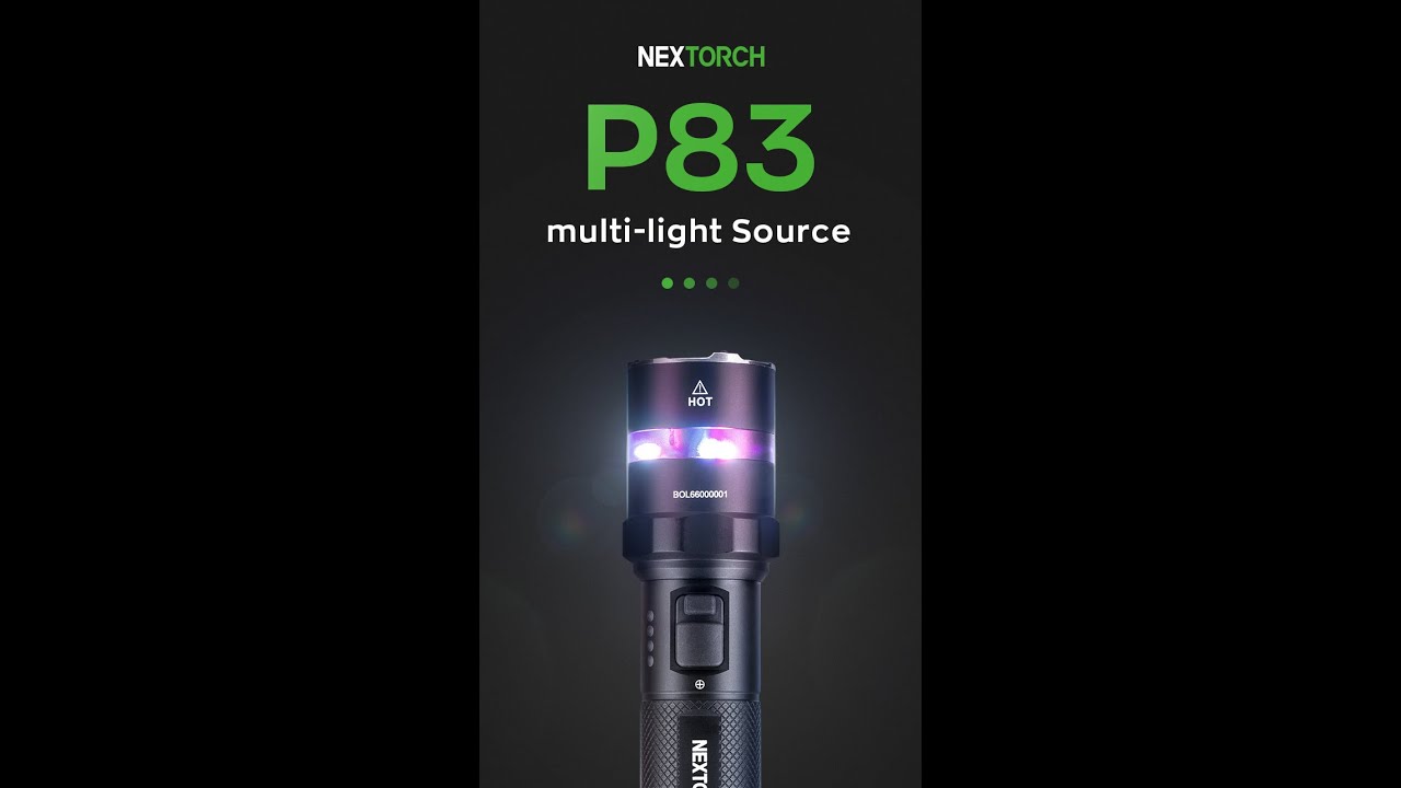 Nextorch P83 Multi-light Source High Output One-step Strobe Flashlight