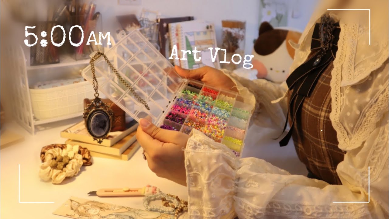 ايام من حياتي بالاجازة ✦ (انبوكسينج , رسم , خرز , 日本語 , دراسة )Days in my life