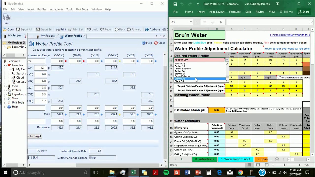 Using Bru'n water and Beersmith to Create a Water Profile the Easy Way