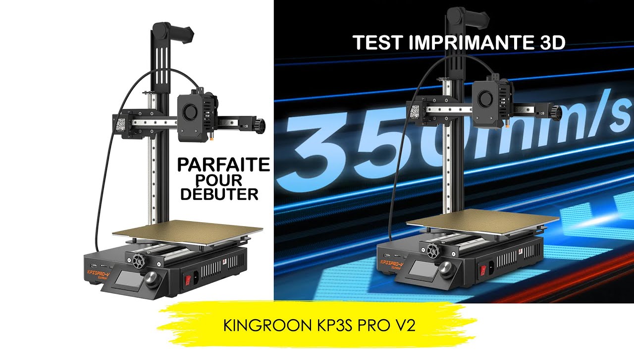 Test de l'imprimante 3D Kingroon KP3S Pro V2, parfaite pour un débutant 