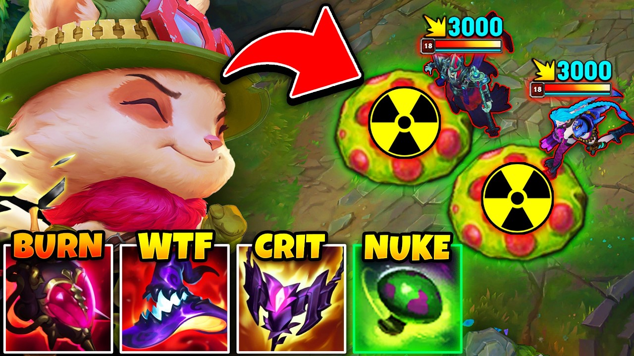 I TURNED TEEMO SHROOMS INTO NUCLEAR BOMBS! (FULL HP ONE-SHOT)