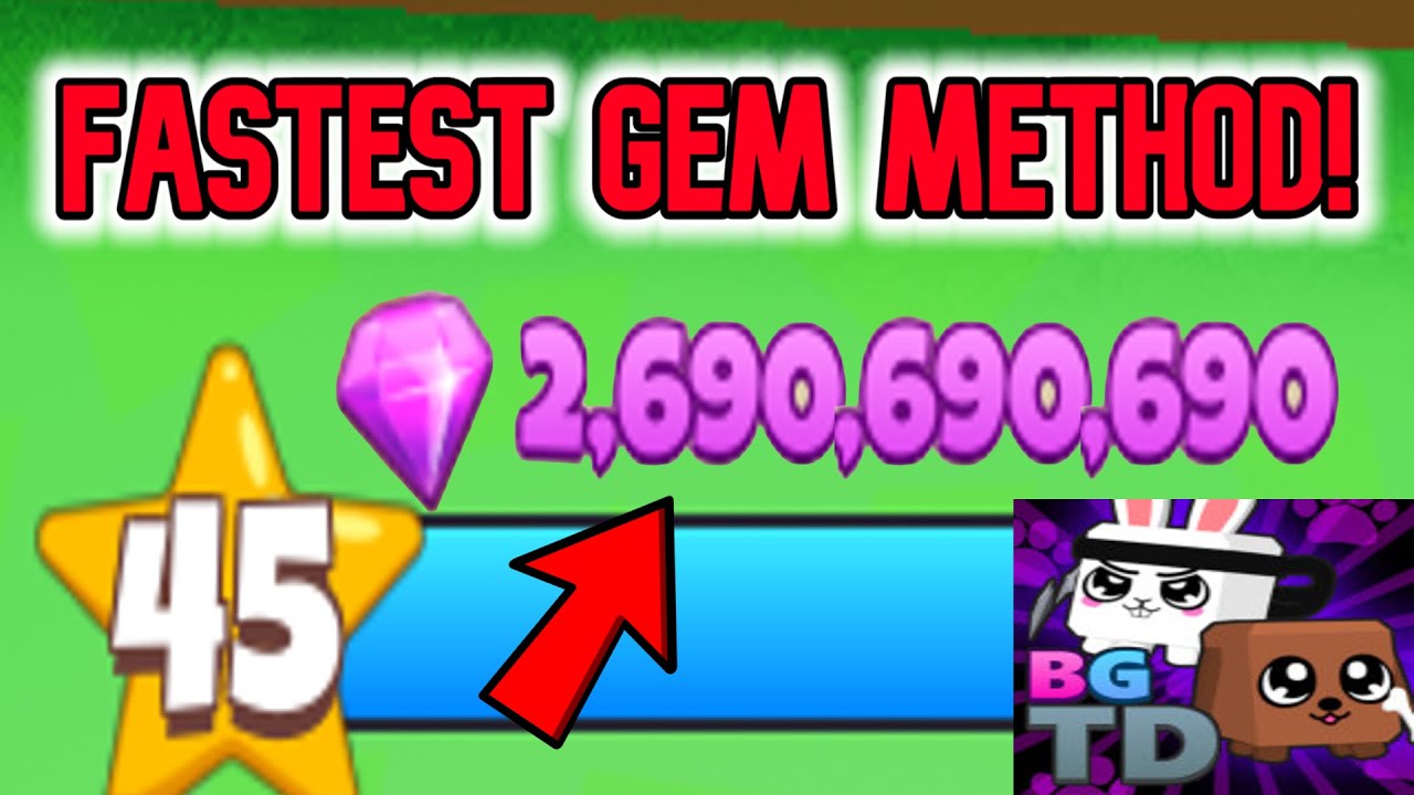 Самый быстрый способ получить драгоценные камни в Bubblegum Tower Defense на Roblox