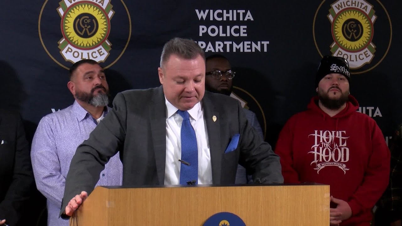 Wichita Police Department news conference on violence and crime rates