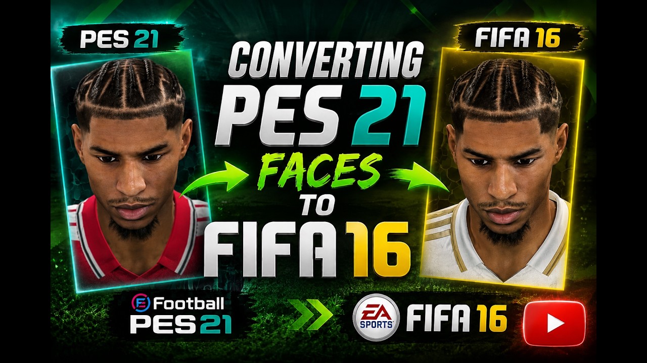 HOW TO CONVERT PES FACE TO FIFA 16