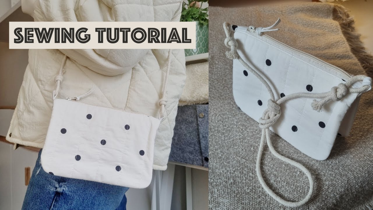 SLIM CROSSBODY BAG TUTORIAL 🪡 Convertible Zip Pouch