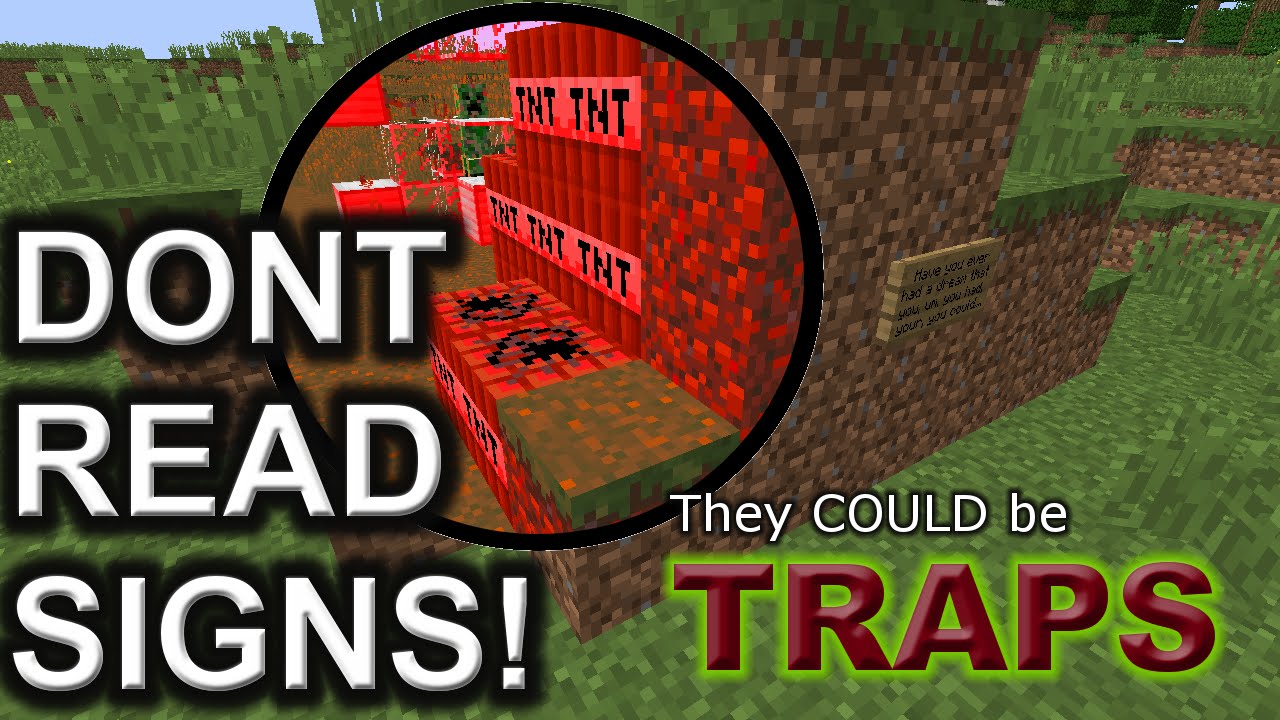 MINECRAFT UNDETECTABLE TRAP with LINE of SIGHT PLAYER DETECTOR for 1.9,1.8 and earlier