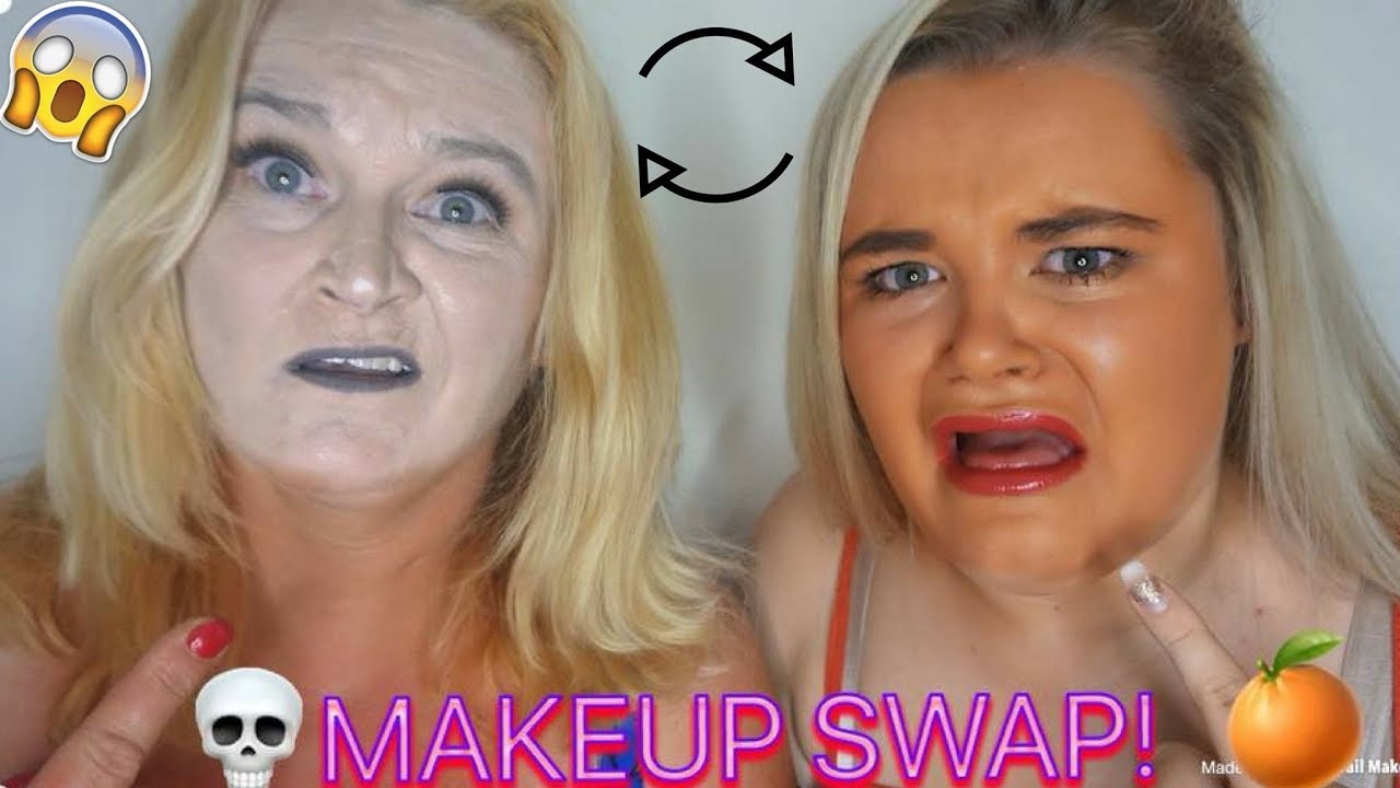 MAKEUP BAG SWAP with MY MUM! *oh no*