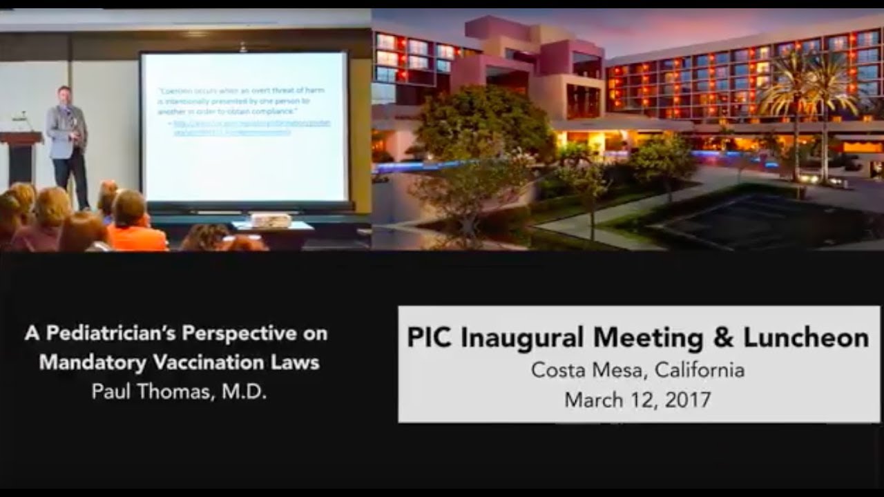 A Pediatrician's Perspective on Mandatory Vaccination Laws, Paul Thomas, M.D.