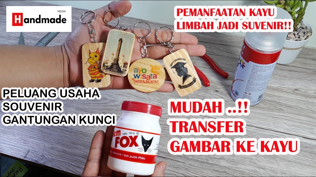 TRANSFER GAMBAR KE KAYU MENGGUNAKAN LEM FOX