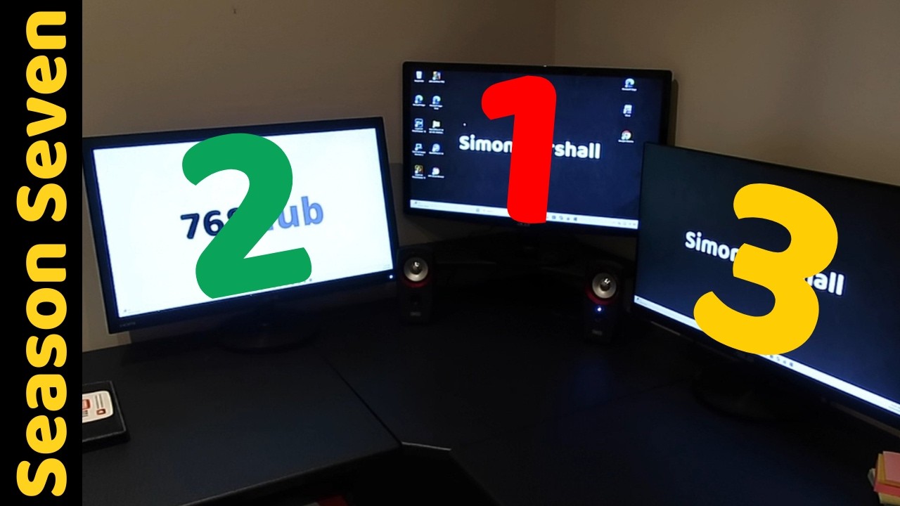 Ep43 New Computer SetUp (3 Screens)! Vlog