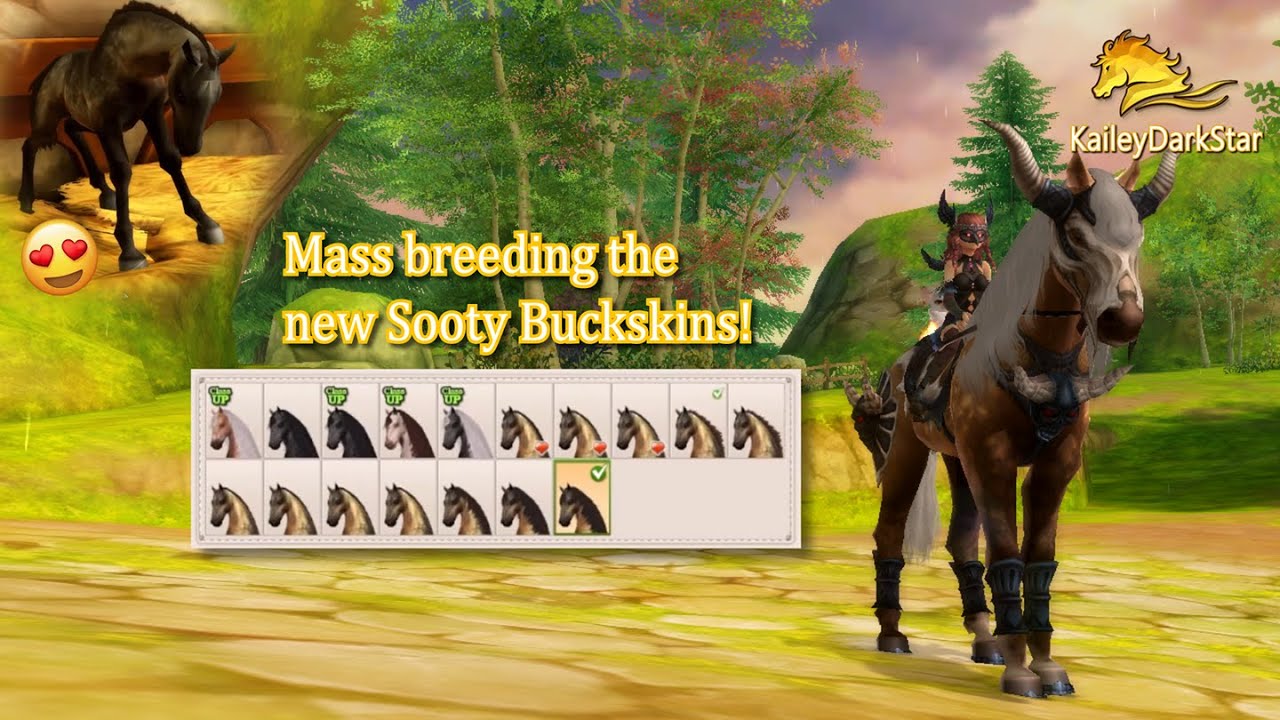 [Alicia Online] Mass breeding 12 Sooty Buckskins! || KaileyDarkStar