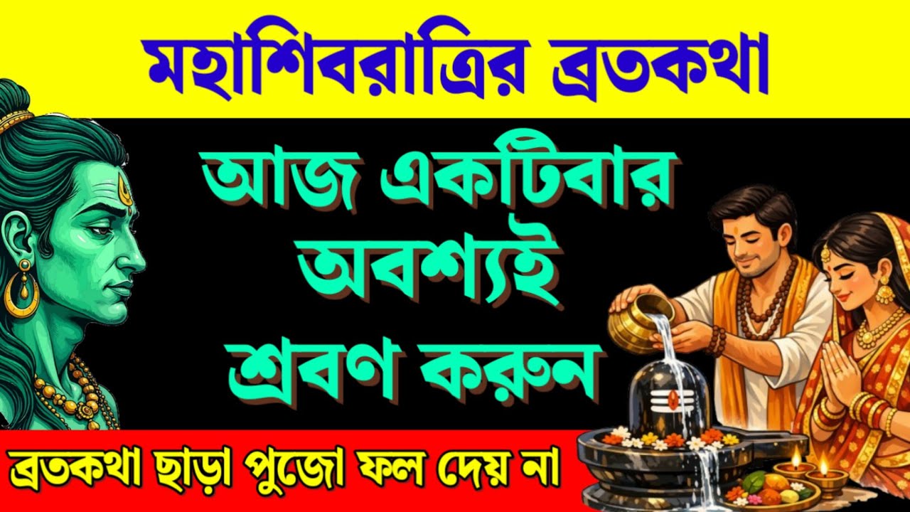 মহাশিবরাত্রির ব্রতকথা : আজ মহাশিবরাত্রির দিন একটিবার শ্রবণ করুন || Mahashivratri Vrat Katha