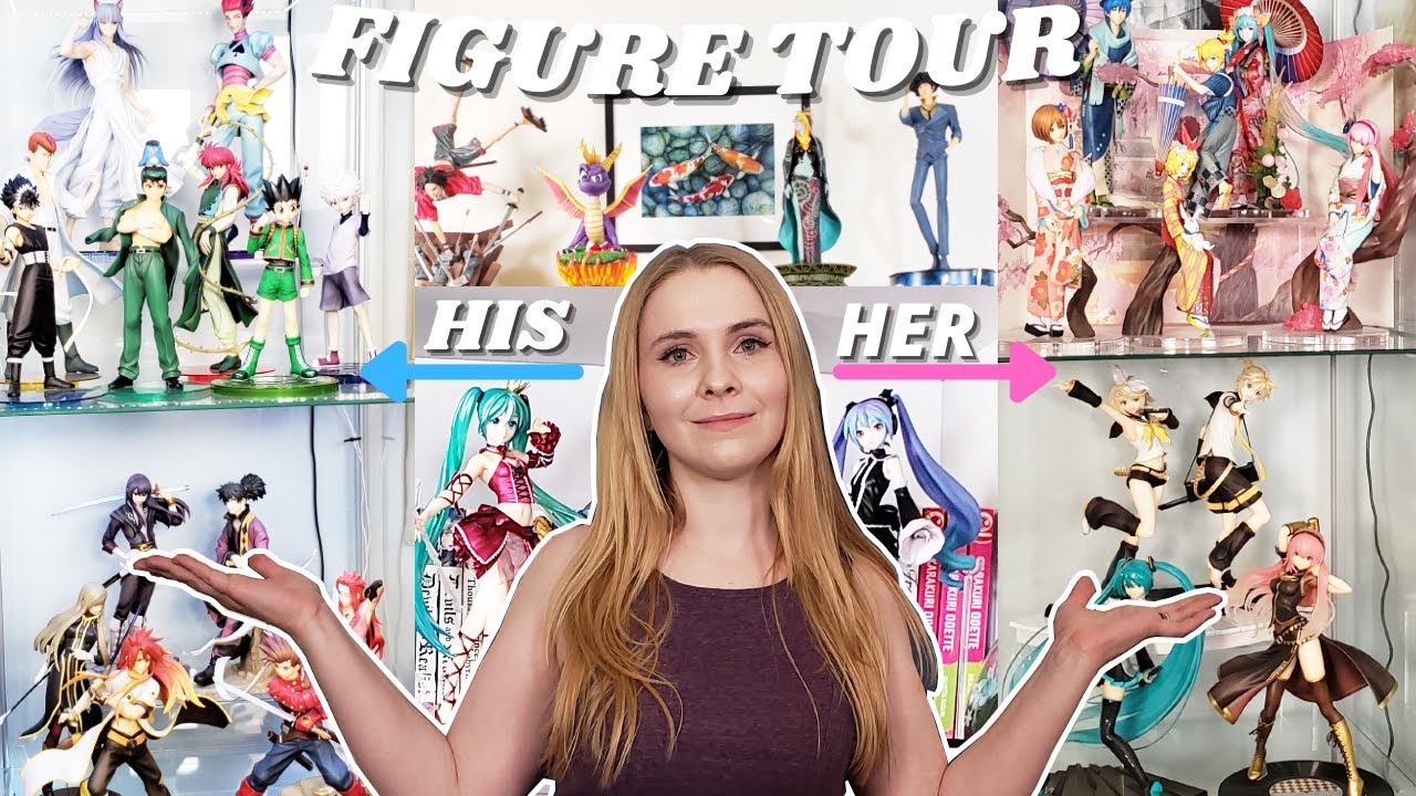 His & Her HUGE ANIME FIGURE Collection Room Tour!