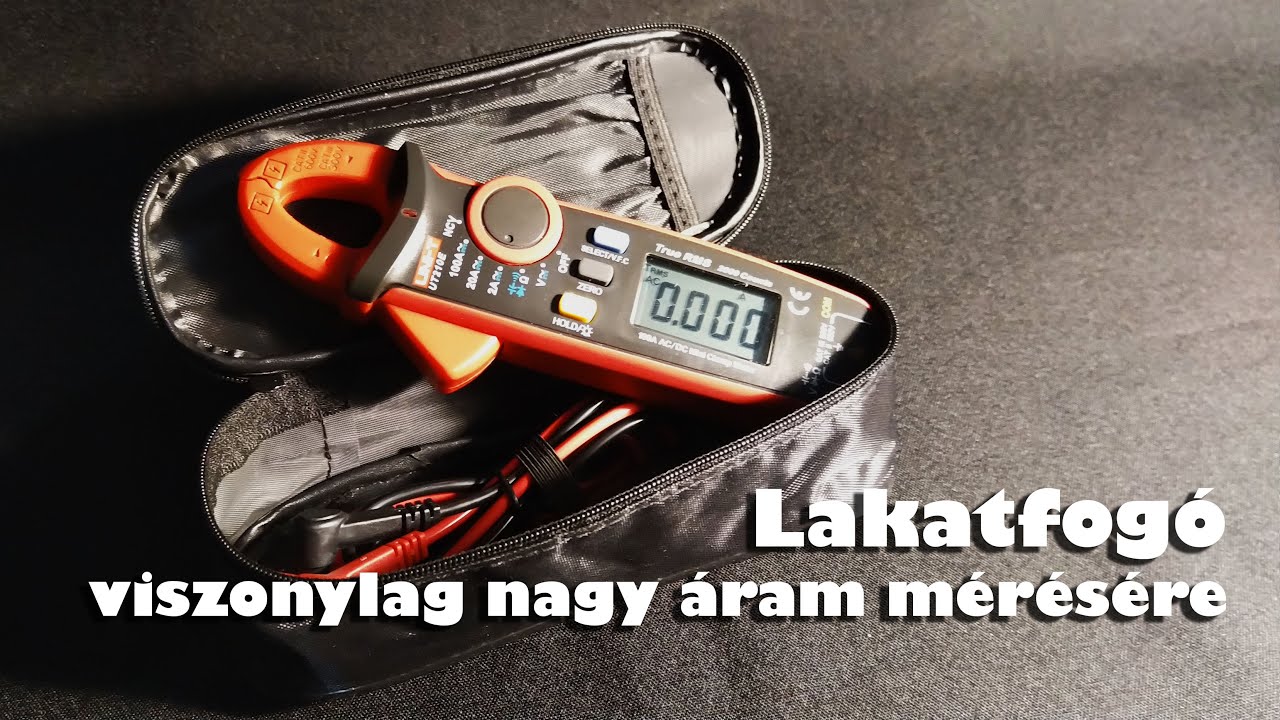 Lakatfogó viszonylag nagy áram mérésére | UNI-T UT210E ◆ Eszközteszt