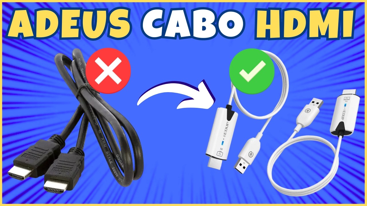 TRANSMISSOR HDMI SEM FIO - É O FIM DO CABO HDMI - MUITO BOM E BARATO!