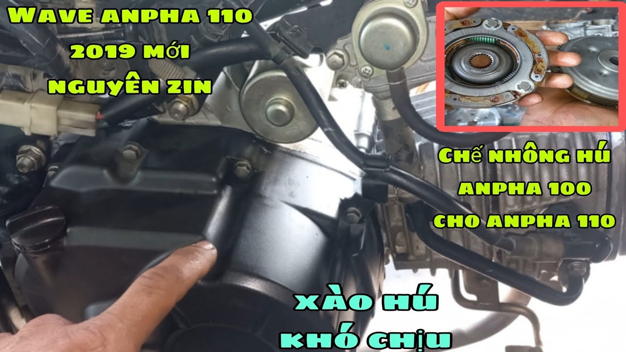 Làm Full máy Wave alpha 110 2019 mới nguyên zin xào hú/ Honda wave alpha